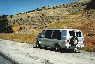 Chevy Van v Bighorn Mountains